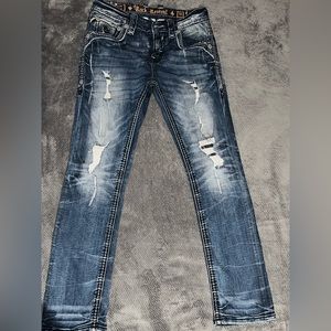 Men’s Slim Straight Rock Revival Jeans SZ 31